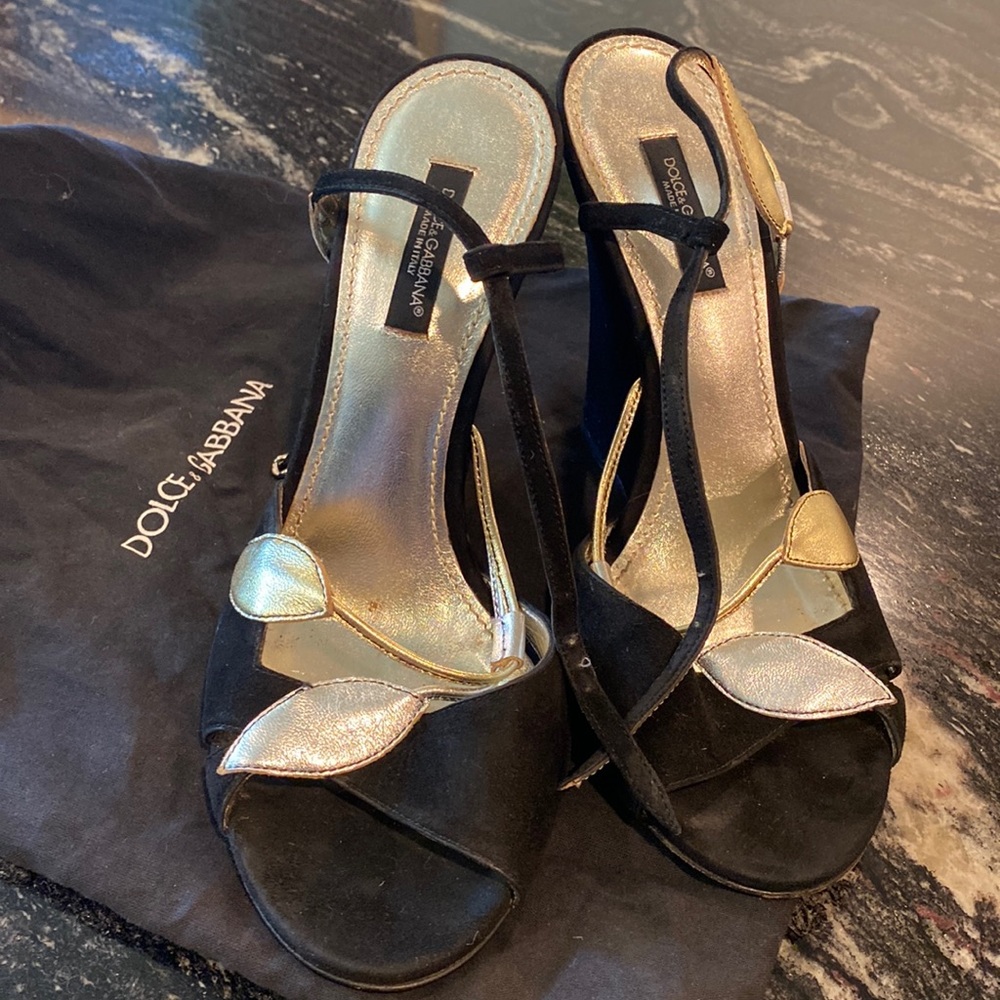 Dolce & Gabbana suede wedges